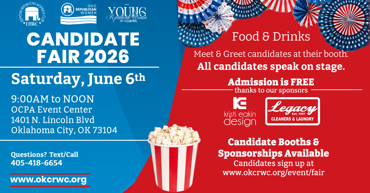 ERWC OKCRWC YRWOK CANDIDATE FAIR - Oklahoma County Republican Party